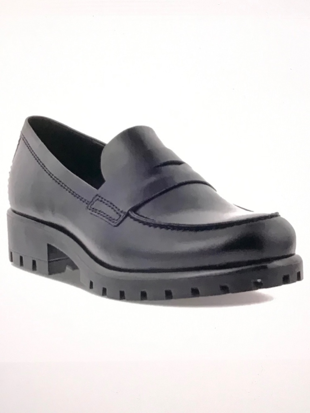 ECCO Modtray Moc Toe Platform Penny Loafer Black Women’s Size 9 EU40